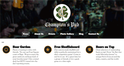 Desktop Screenshot of championspub.com