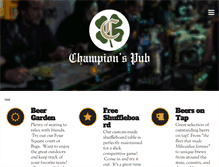 Tablet Screenshot of championspub.com